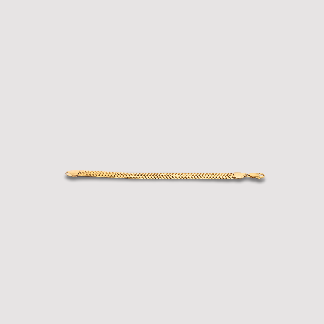 24K Pure Gold Filled Unisex Franco Bracelet
