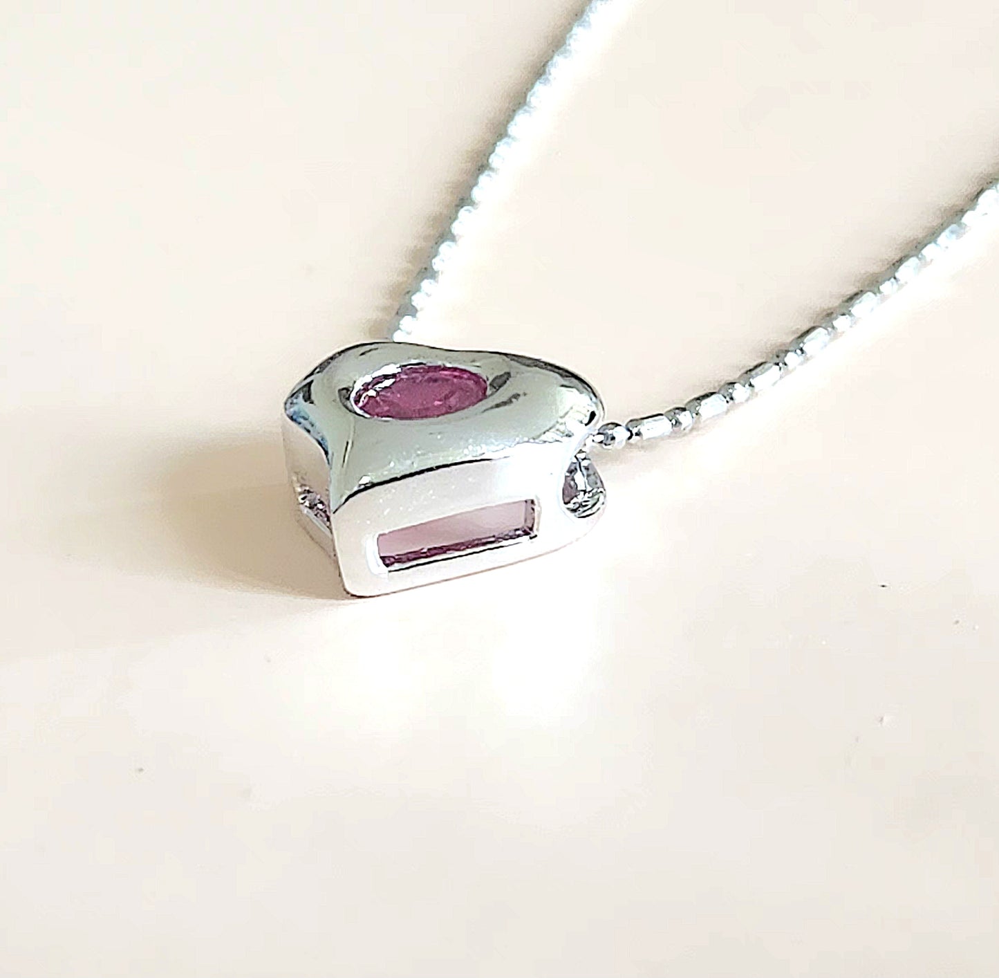 925 sterling silver pendant and earrings HEART set