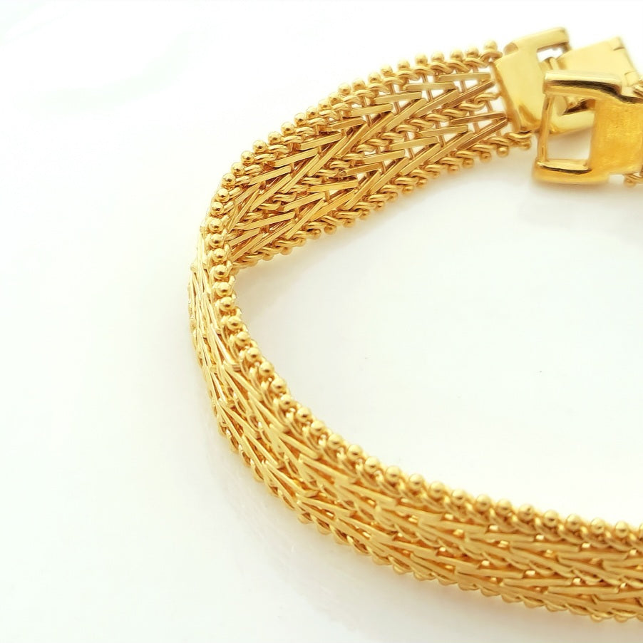 Zarira - Pure 24k Gold Filled handcrafted bracelet for her.