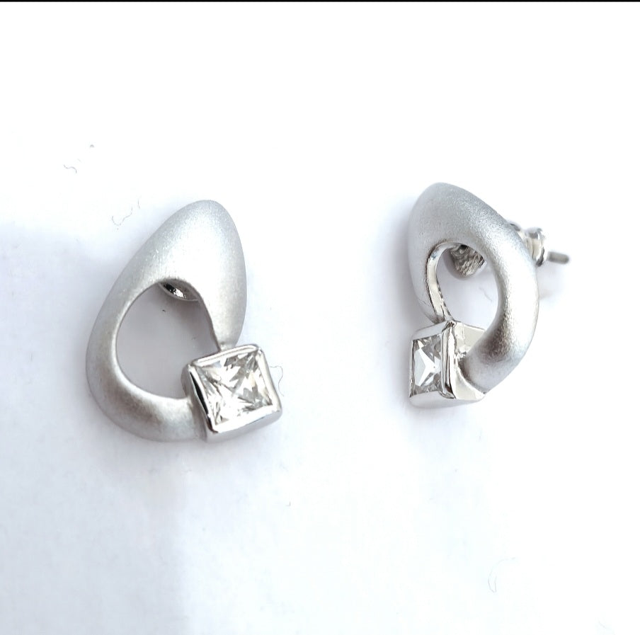 Minimalist 925 Sterling Silver Set in Maté