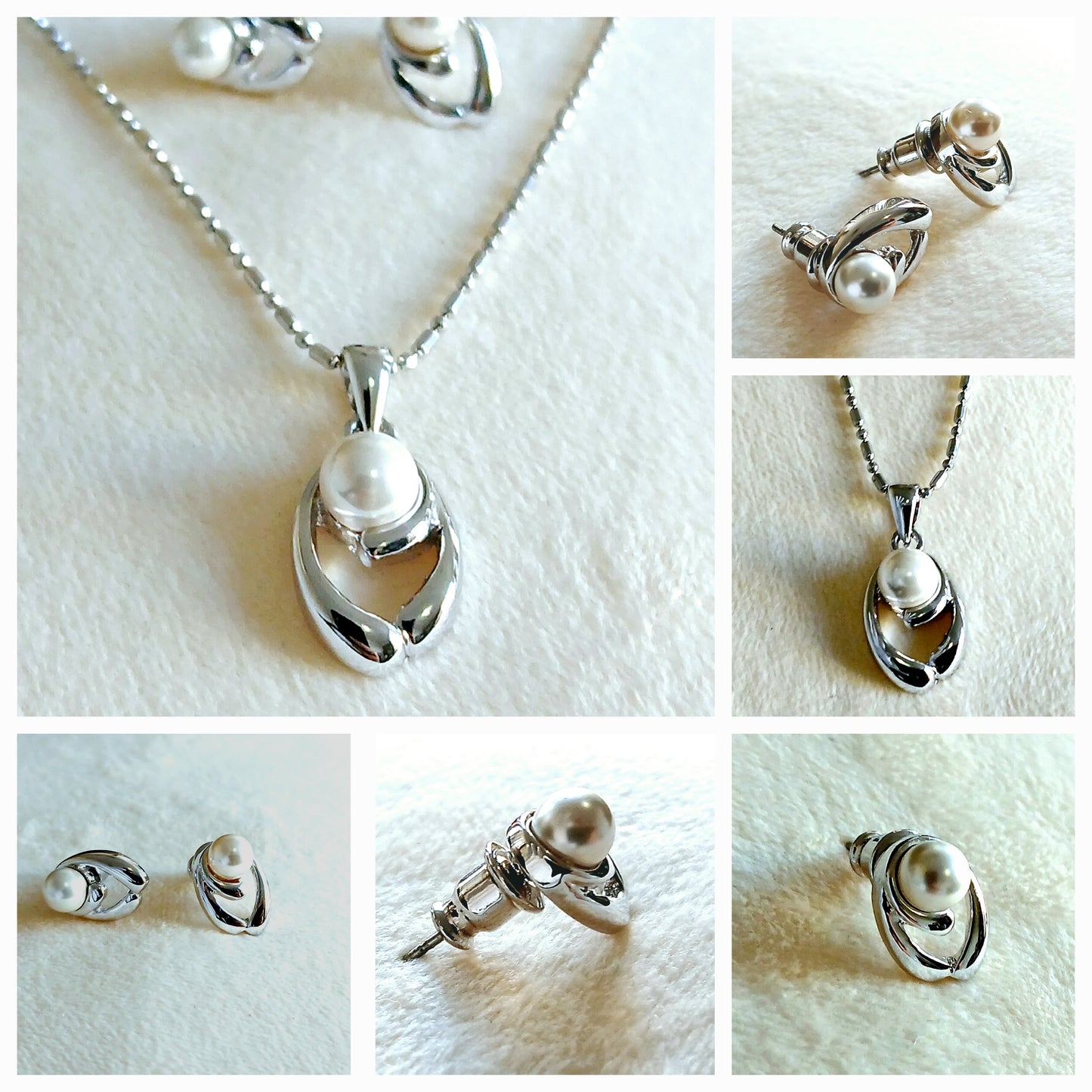 Shimmering pearls with 925 sterling silver