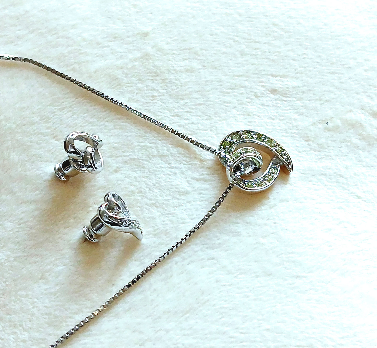 Swirl Heart Earring and Pendant Set