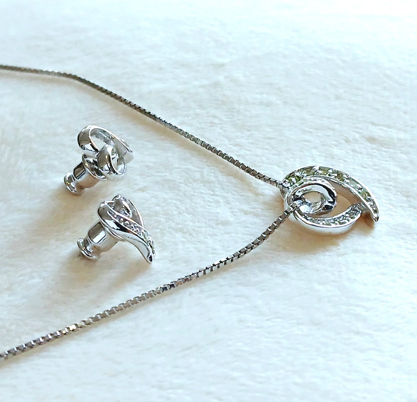 Swirl Heart Earring and Pendant Set