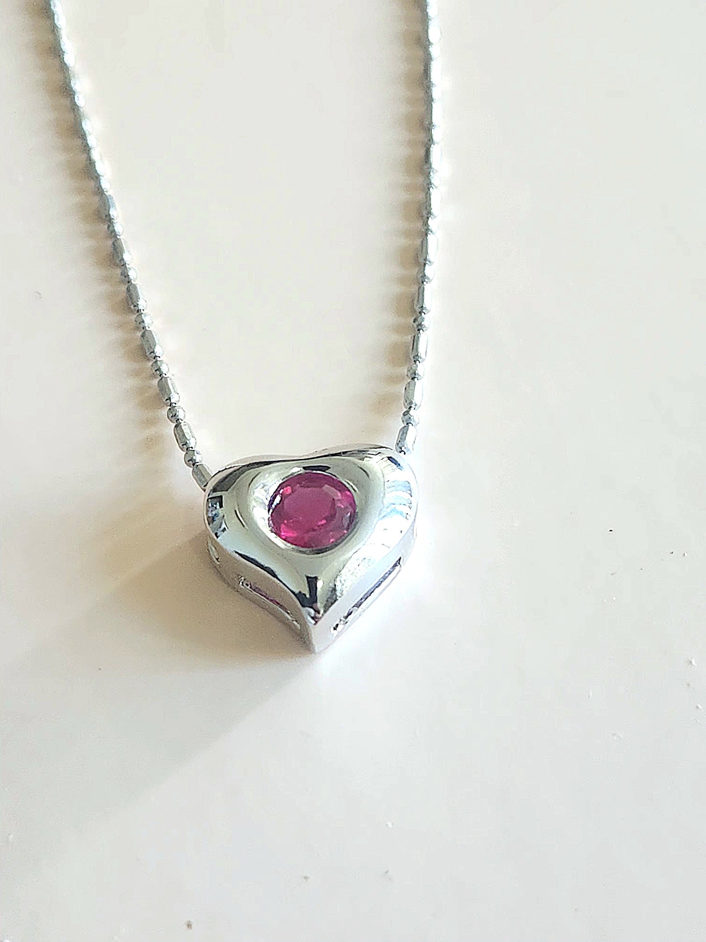 925 sterling silver pendant and earrings HEART set
