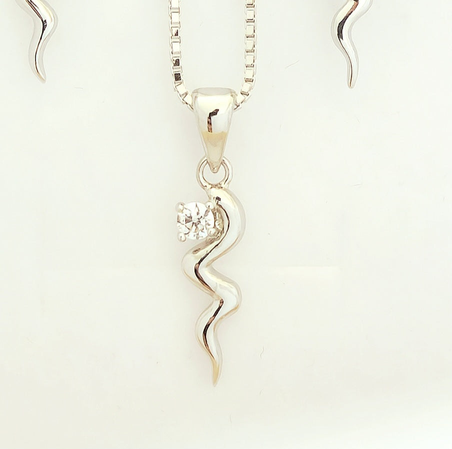 Serpenti charm in 925 sterling silver