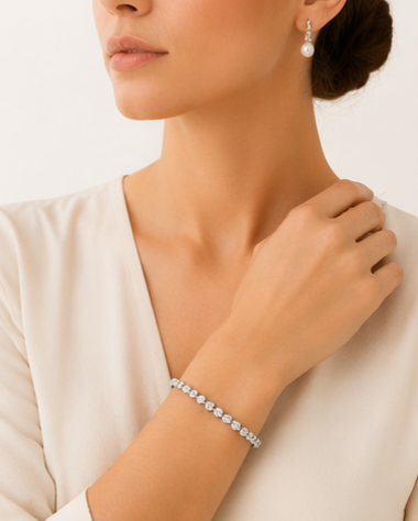 Classic tennis bracelet..