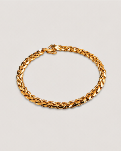 24k "Cobra link" bracelet..