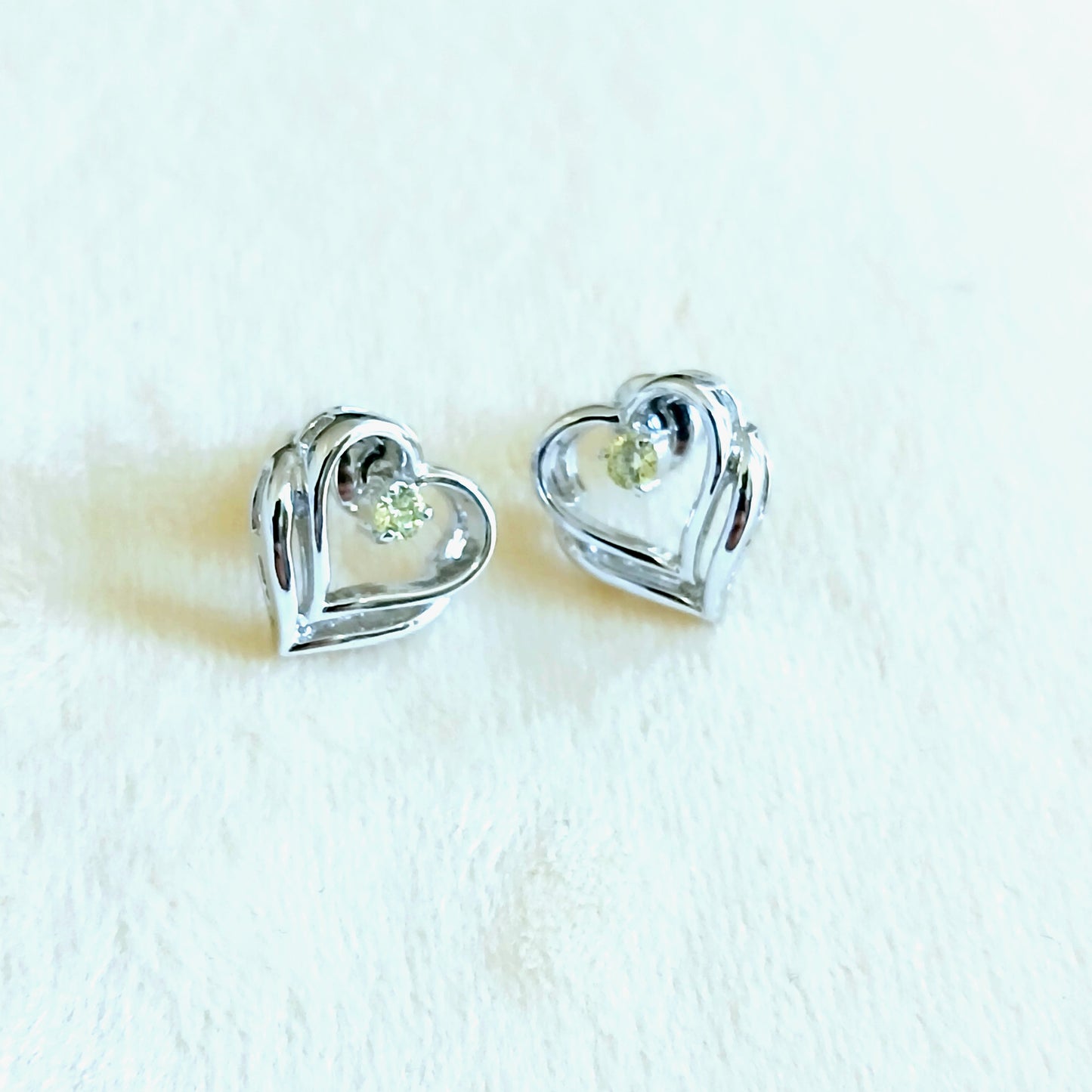 925 Sterling Silver Heart Jewelry Set with High Lustre Finish