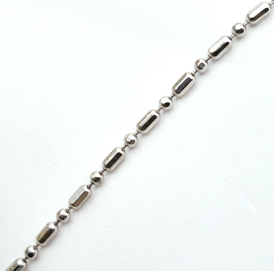 925 Sterling Silver Mini Barrel Chain