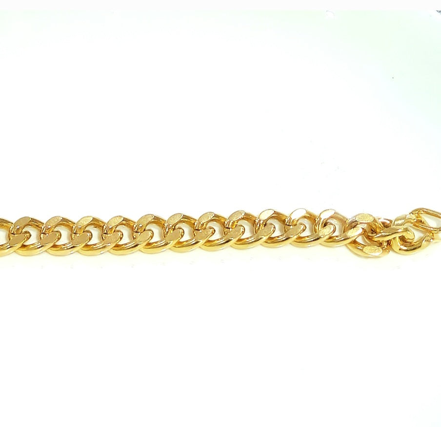 Solar Gleam - 24k light weight pure gold filled chunky Cuban XL Unisex BRACELET
