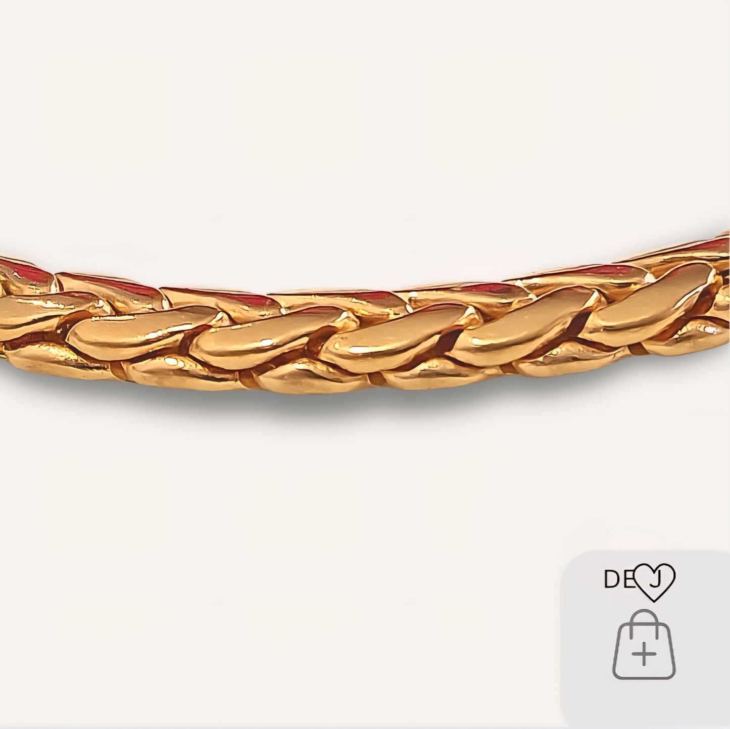 24k Goldfused "Cobra link" bracelet..