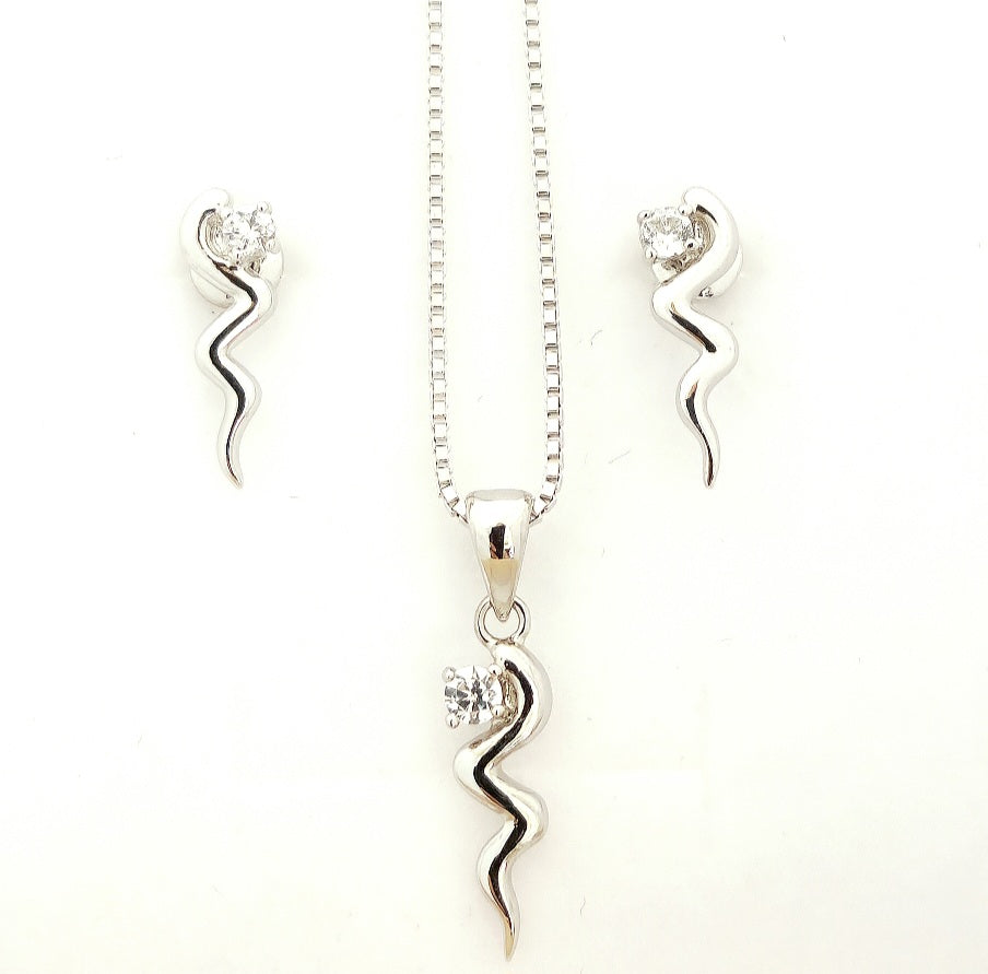 Serpenti charm in 925 sterling silver