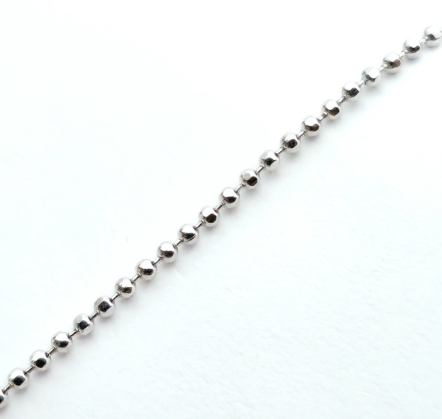 925 Sterling silver micro bead chain