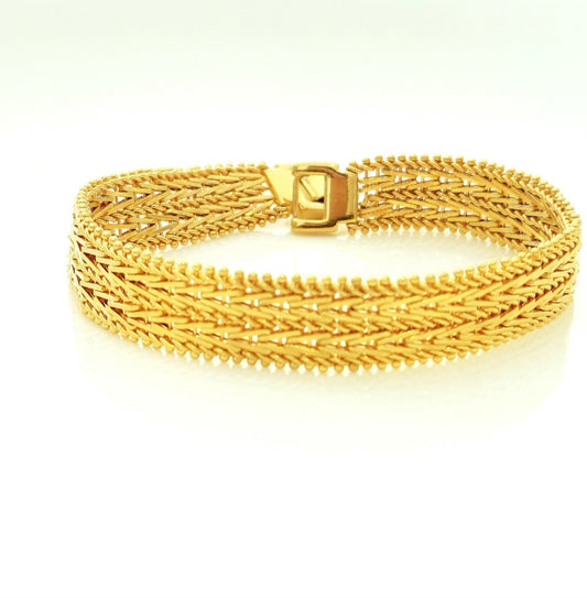 Zarira - Pure 24k Gold Filled handcrafted bracelet for her.