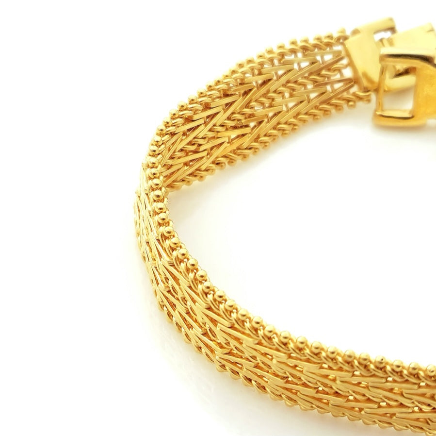 Zarira - Pure 24k Gold Filled handcrafted bracelet for her.