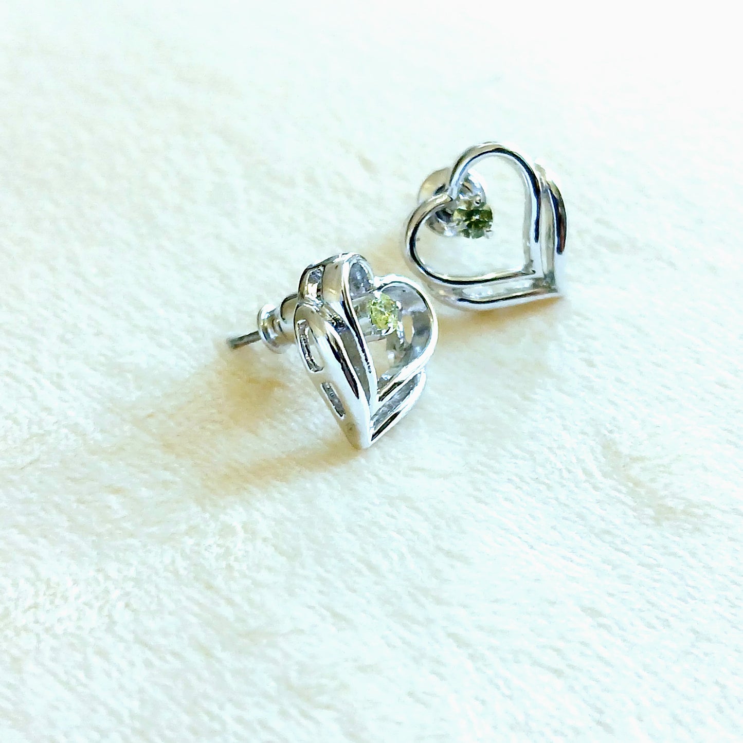 925 Sterling Silver Heart Jewelry Set with High Lustre Finish
