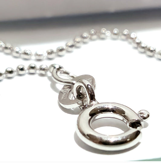 925 Sterling silver micro bead chain