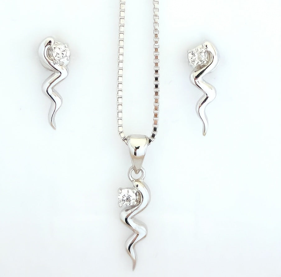 Serpenti charm in 925 sterling silver