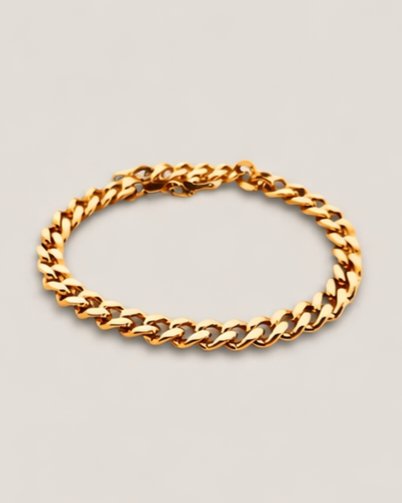 24k Atlas Curb Bracelet