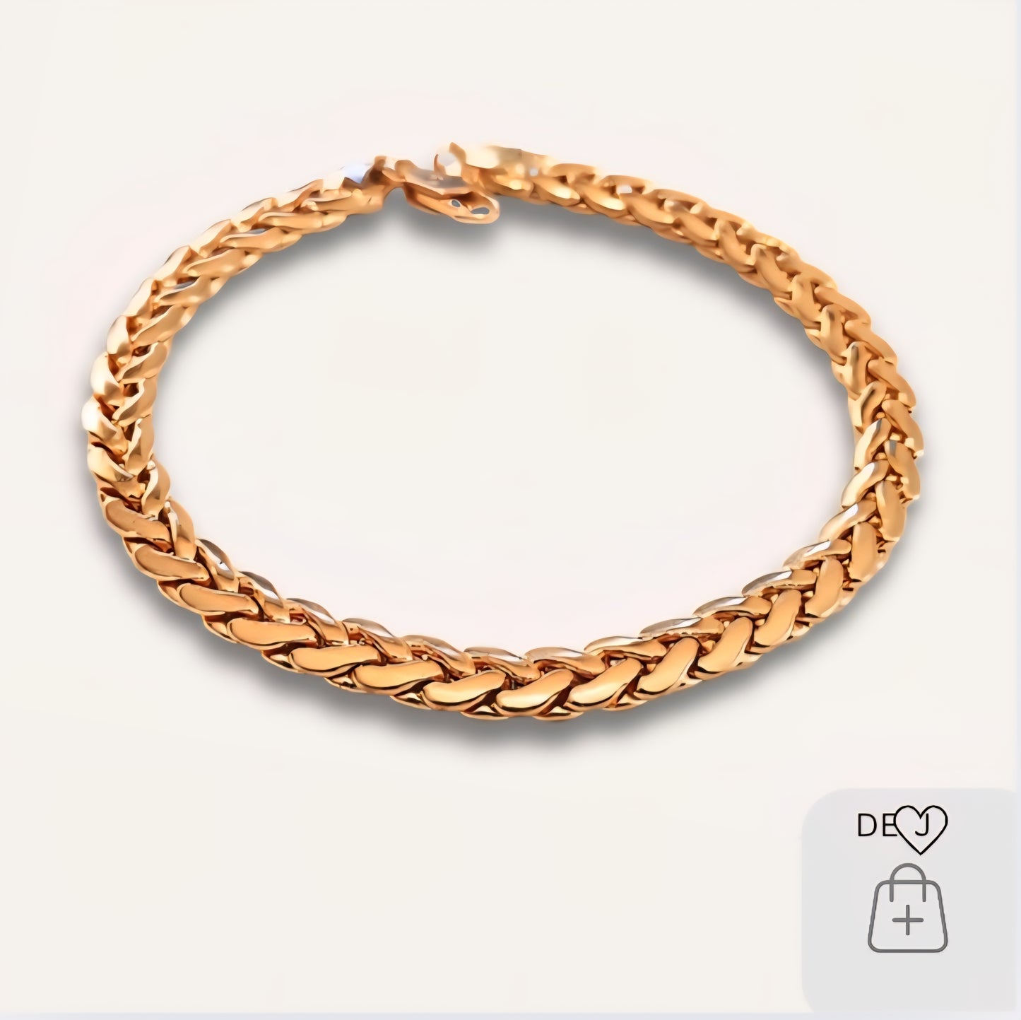 24k Goldfused "Cobra link" bracelet..
