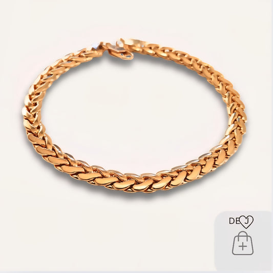 24k Goldfused "Cobra link" bracelet..