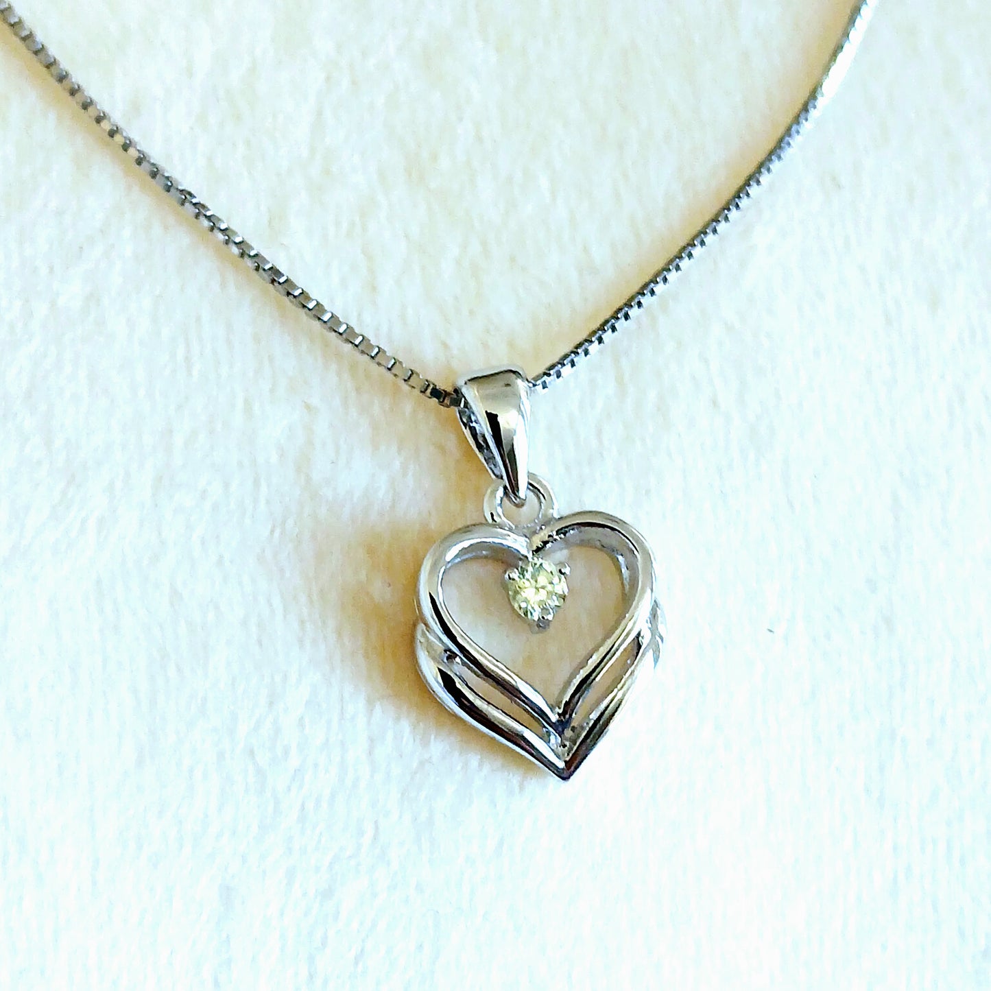 925 Sterling Silver Heart Jewelry Set with High Lustre Finish