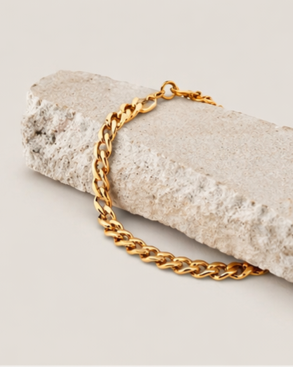 24k Atlas Curb Bracelet