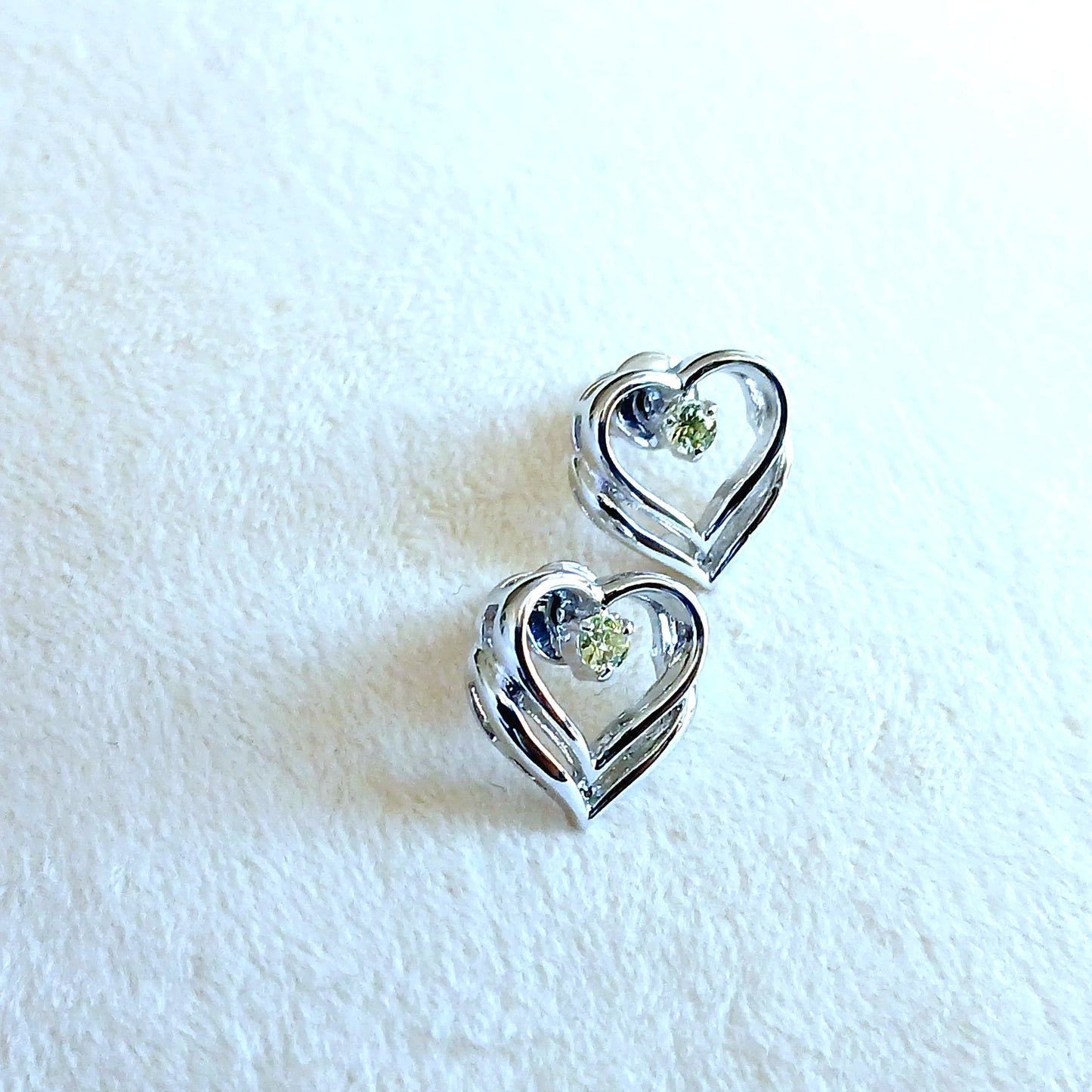 925 Sterling Silver Heart Jewelry Set with High Lustre Finish